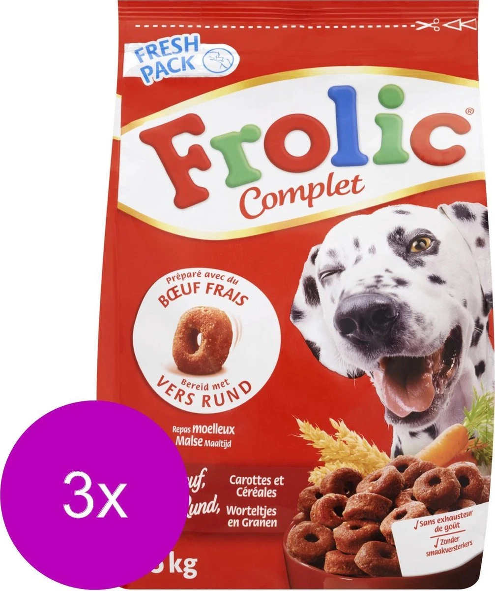 Frolic Compleet Rund - Hondenvoer - 3 X 1.5 Kg - Afbeelding 2