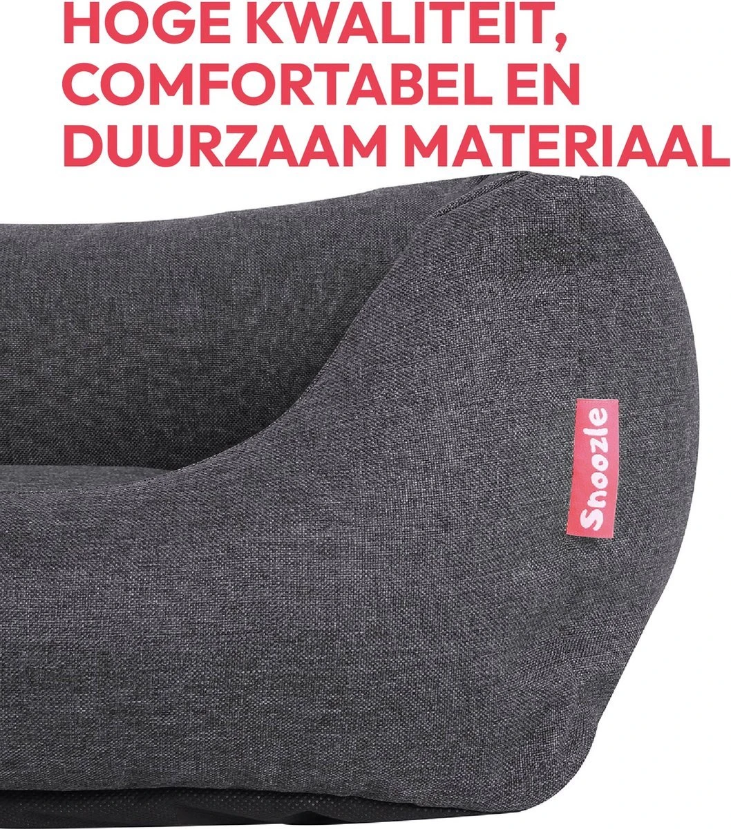 Snoozle Hondenmand - Zacht En Luxe Hondenkussen - Hondenbed - Wasbaar - Hondenmanden - 80 X 60cm - Afbeelding 5