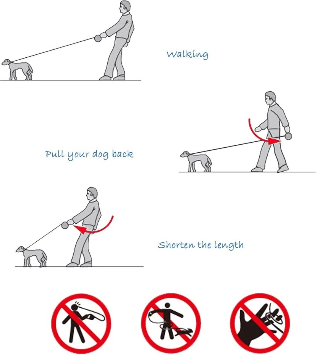 IGOODS - Uitlaatriem - Honden Riem - Katten Riem - Uitlaatriem Voor Dieren Rollijn - Hondenriem - 5 Meter Lang - Grijs - Afbeelding 8