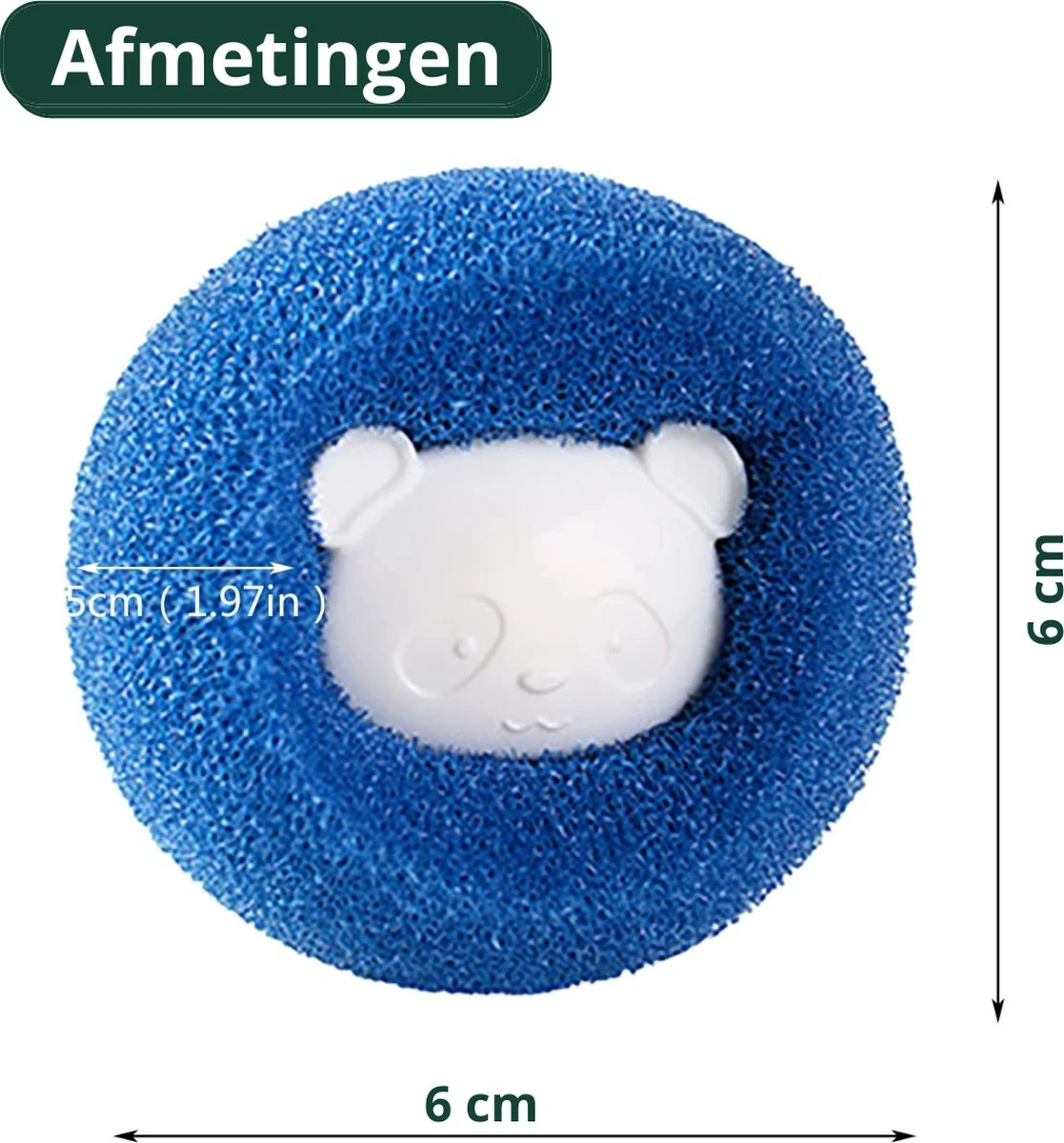 De Blaffende Kat Wasdrogerbollen - Droger Ballen - Huisdier Haarverwijderaar - 4 Wasbollen Voor Wasmachine En Droger - Afbeelding 4