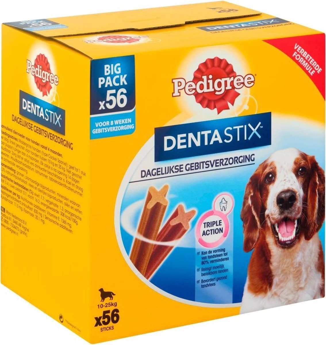 Pedigree Dentastix Kauwstaven - Gebitsverzorgende Hondensnacks - Medium - 56 Stuks - Afbeelding 6