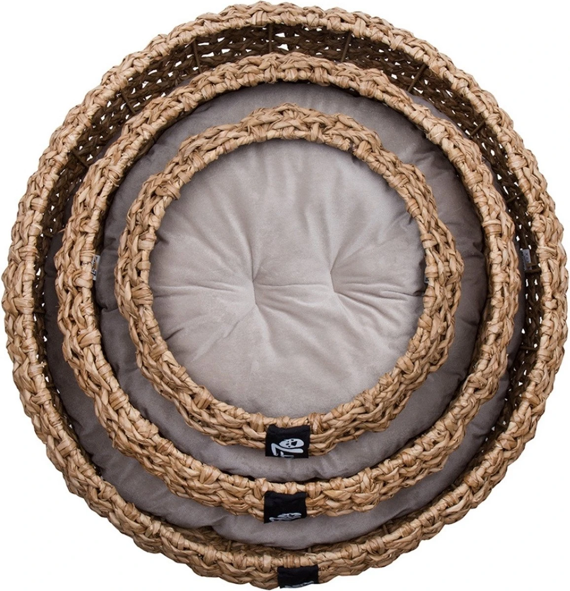 District 70 COCOON - Luxe Hondenmand Van Duurzaam Hoogwaardig Riet Met Zacht Kussen - Maten S/M/L - Large - Afbeelding 18