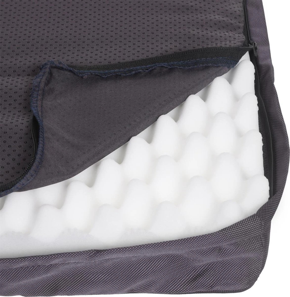 Snoozle Orthopedische Hondenmand - Zacht En Luxe Hondenkussen - Hondenbed - Wasbaar - Hondenmanden - M - 76cm - Grijs - Afbeelding 5