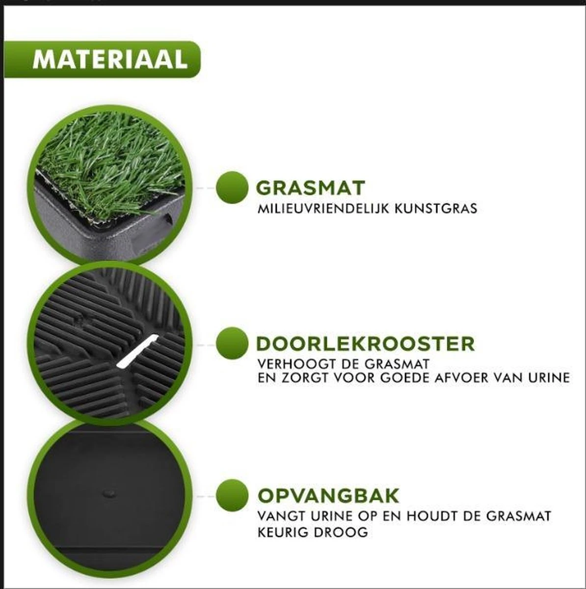 Toivo HondenToilet Kunstgras - Zwart - Geurafstotend - 62 X 49 X 6.6 CM - Honden Wc Outdoor - Zindelijkheidstraining Hond - Puppy Pads - Dierentoilet - Afbeelding 4