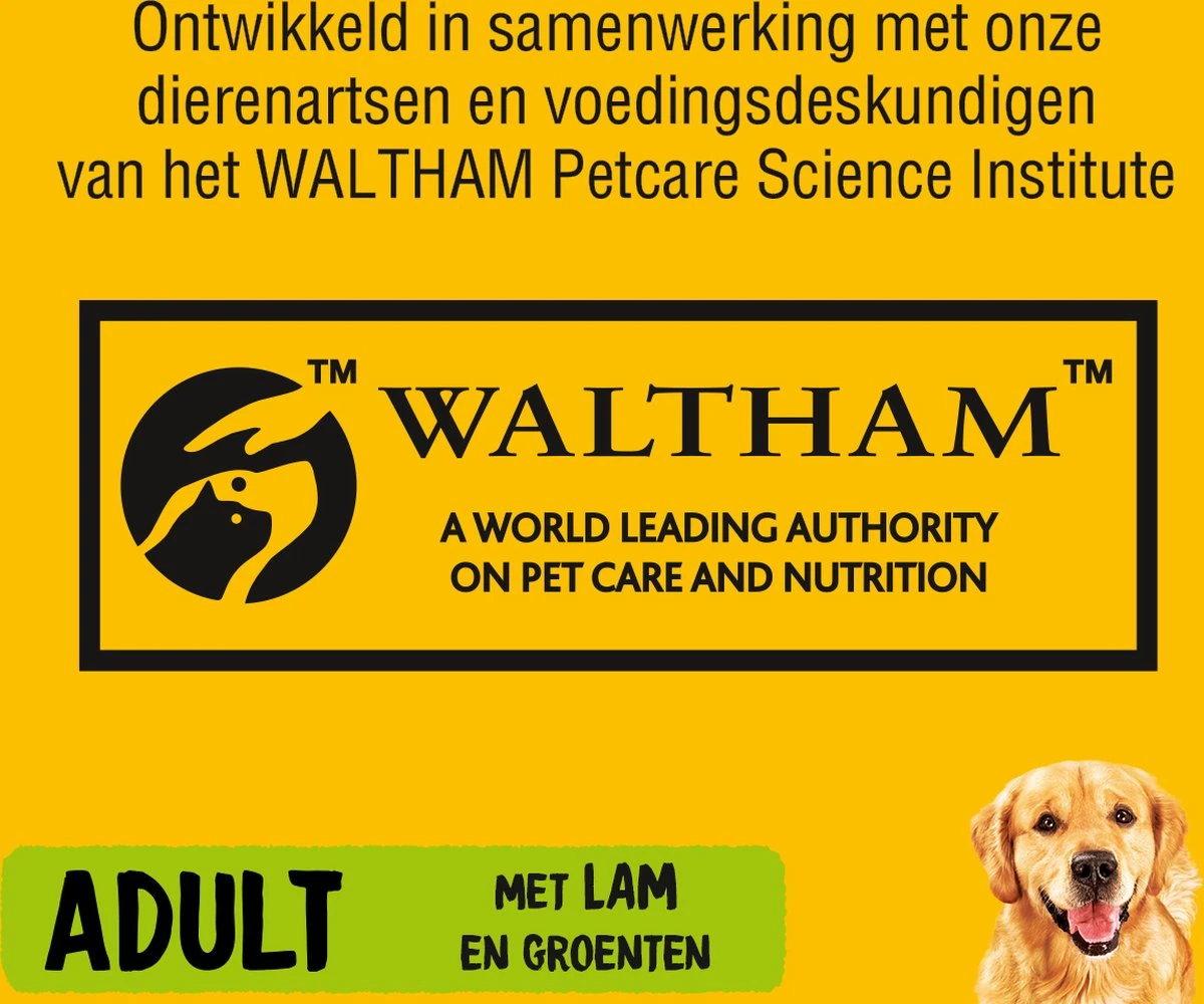 Pedigree Adult Honden Droogvoer - Lam - 10 Kg - Afbeelding 3