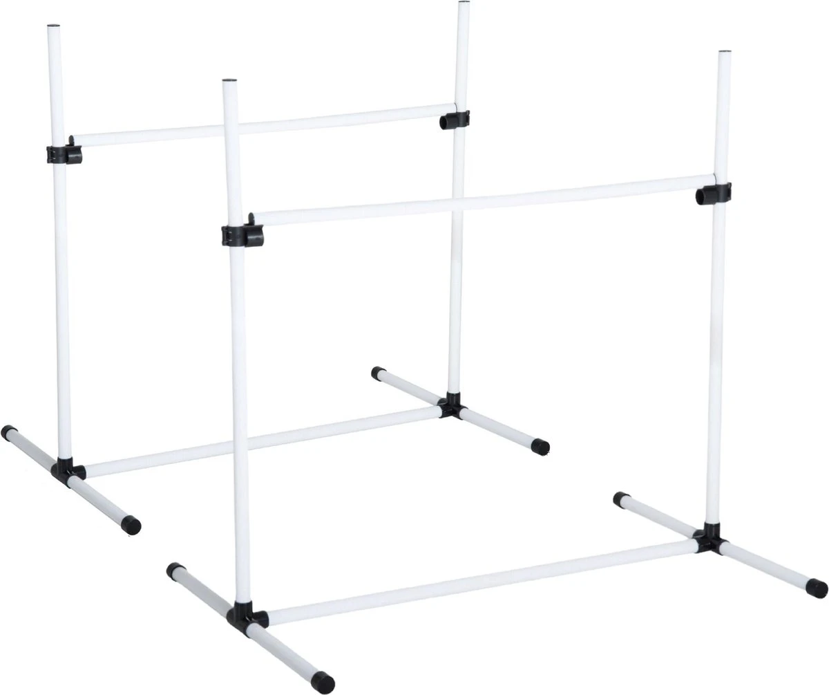 Agility Voor De Hond - Horde - Twee Hordes - Horde Set - Tot 95 Cm - Honden Behendigheidsset - Horde - Agility Voor De Hond