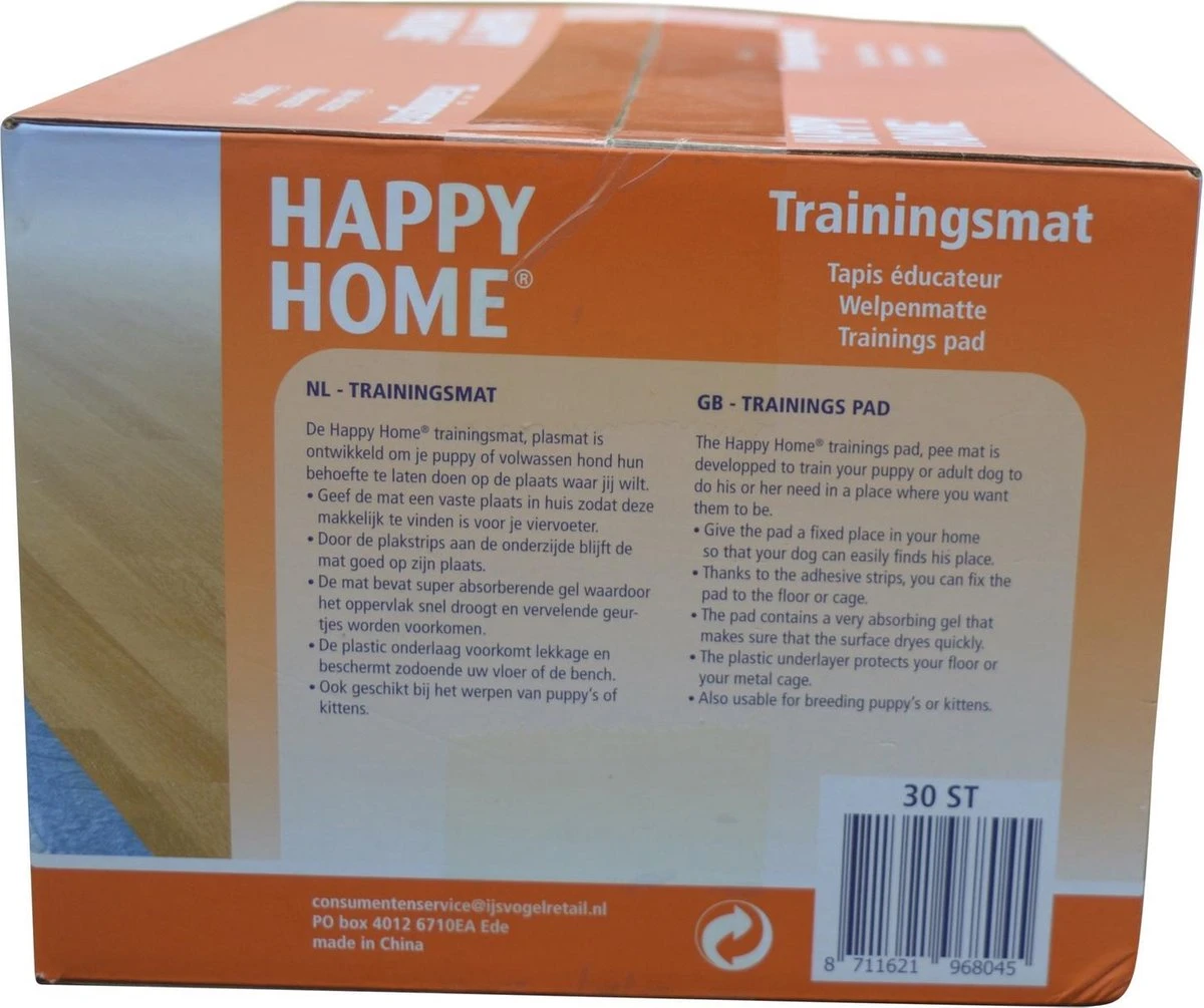 Happy Home Trainingsmat - Zindelijkstraining - 30 Stuks - 60X60 Cm - Afbeelding 2