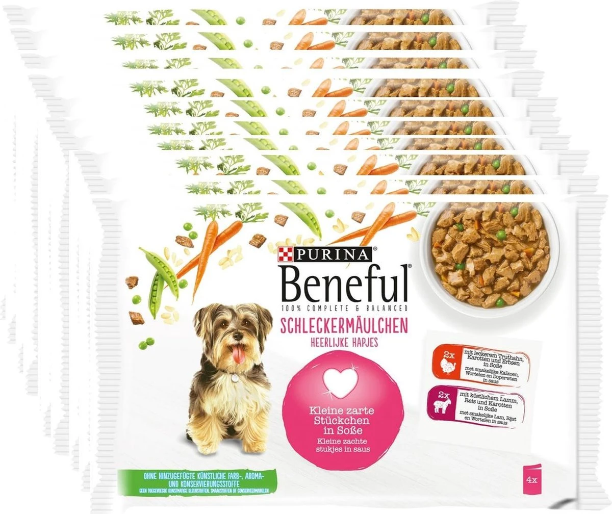 Beneful Pouch - Hondenvoer Kalkoen & Lam In Saus - 40 X 100 G - Afbeelding 2