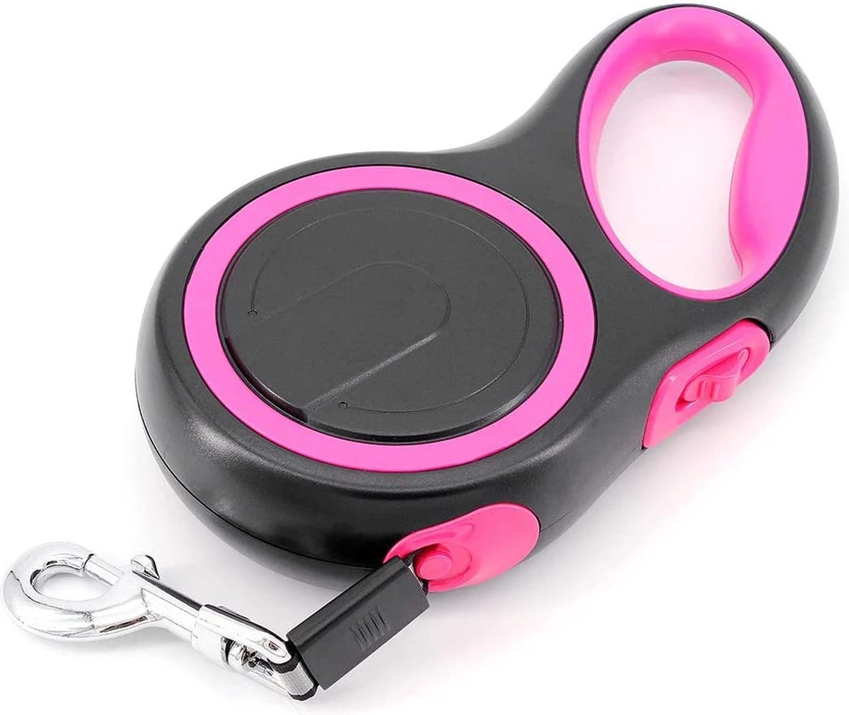 IGOODS - Uitlaatriem - Honden Riem - Katten Riem - Uitlaatriem Voor Dieren - Rollijn - 5 Meter Lang Roze - Afbeelding 4