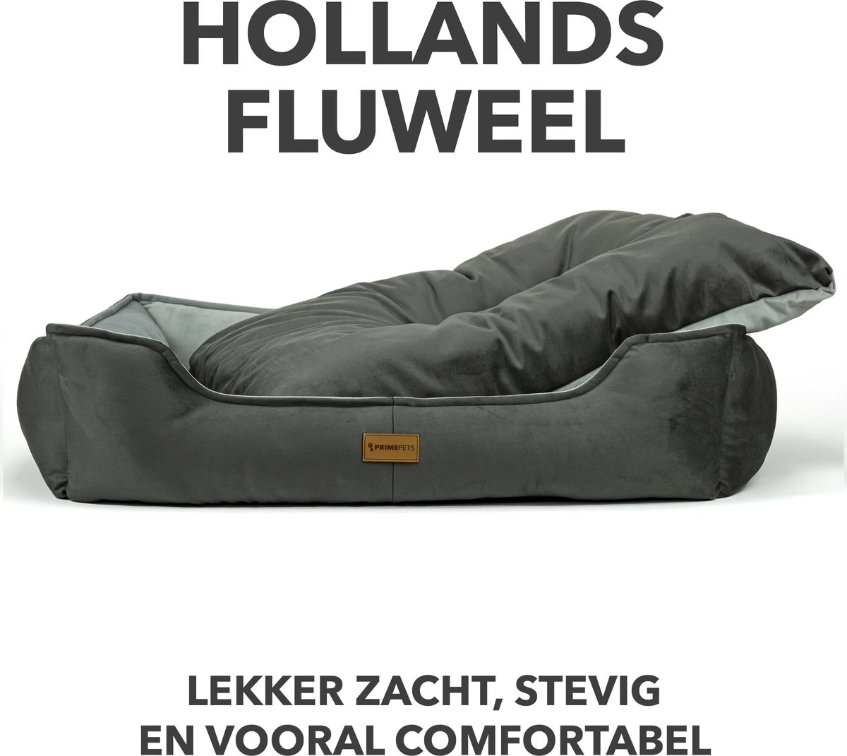 Primeplus Grote Hondenmand XL - Grijs - 100x80x20 CM - Orthopedische Hondenmanden - Hondenkussen - Afbeelding 10