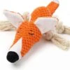 BoDutch Honden Knuffel - Vos - Puppyknuffel - Knisperoortjes - Met Piep - Oranje - 36 Cm - Hondenspeelgoed