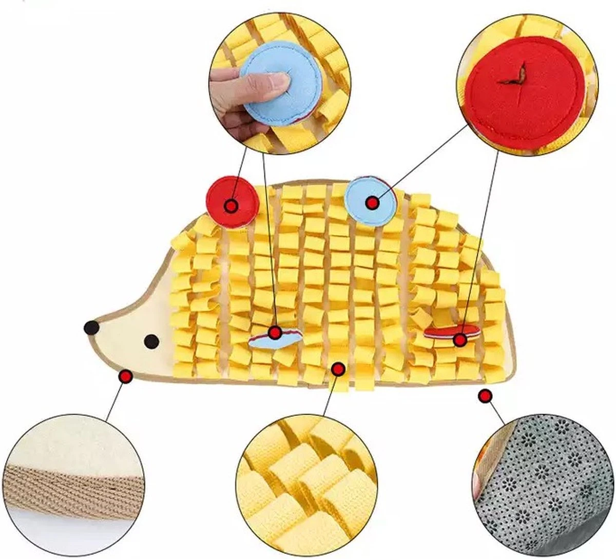 Snuffelmat Hond - Honden - Puppy - Kat - Hondenpuzzel - Puzzel - Dieren - Afbeelding 2
