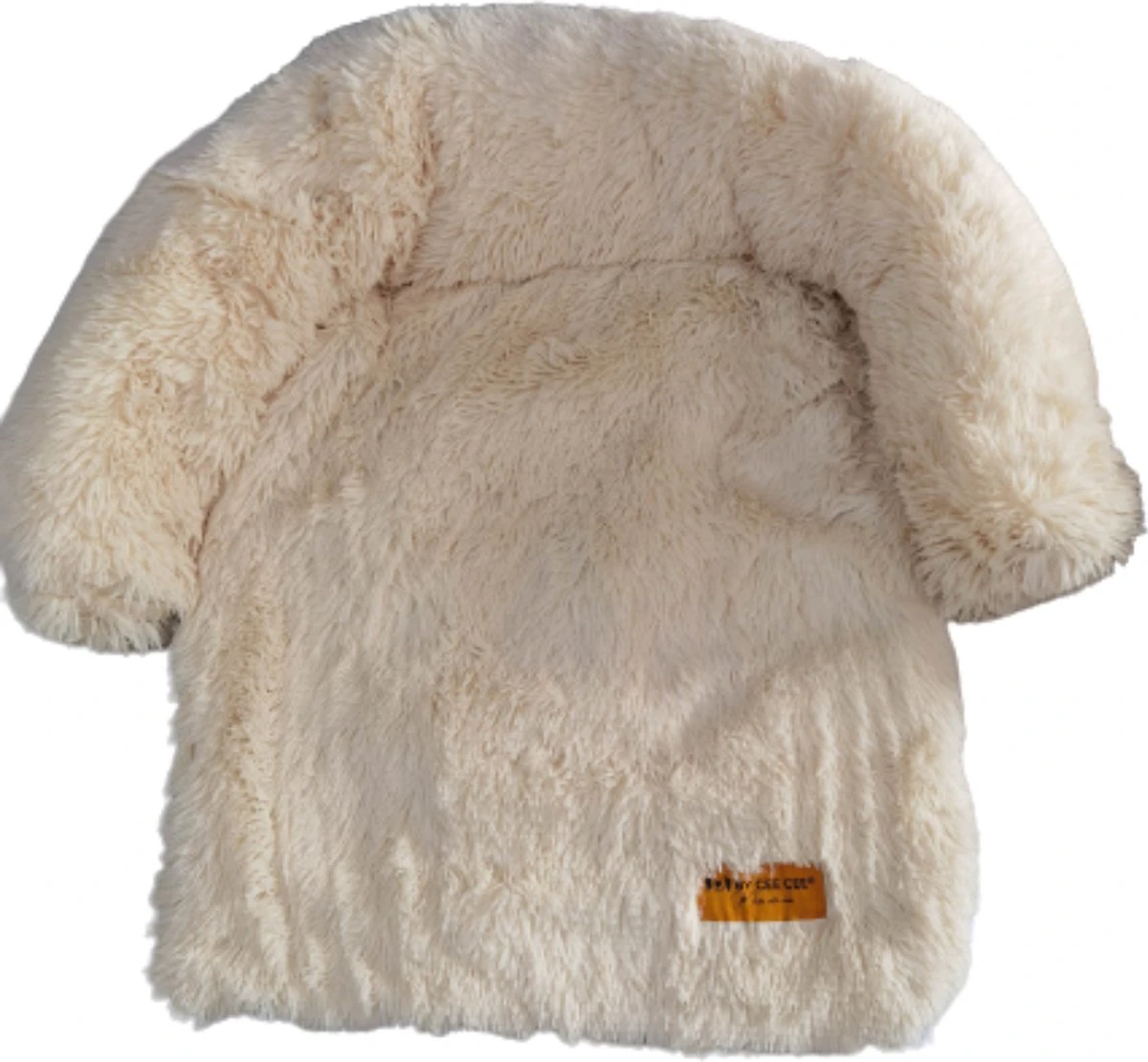 Origineel Hondendeken Voor Bank M – Hondenkleed Fluffy – Pluche Hondenbed - Hondenmand Premium - Volledig Afritsbaar - Beige - Afbeelding 5