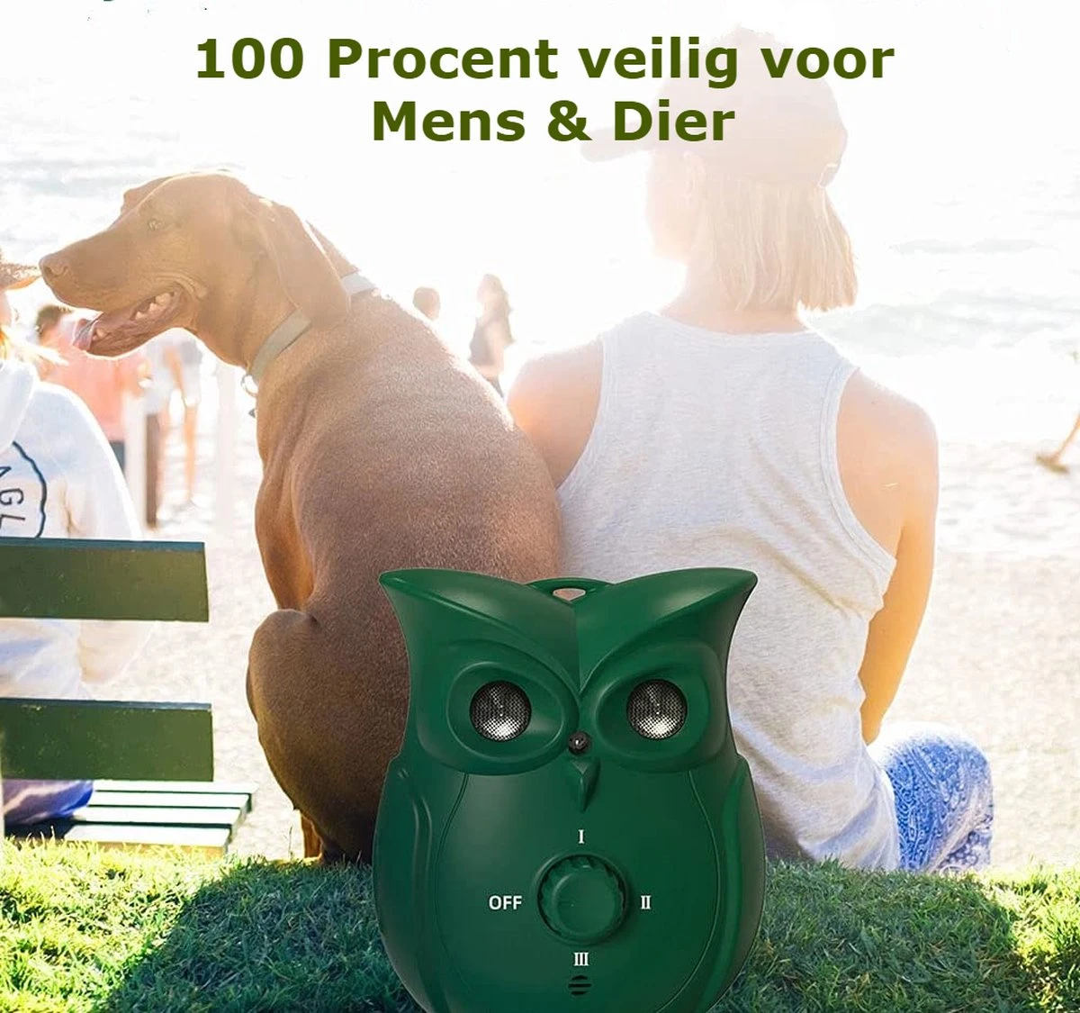 Bolify - Anti Blaf Apparaat - Anti Blafband - Anti Blaf - Zonder Schok - Diervriendelijk - Ultrasoon - Uil Model - Afbeelding 6