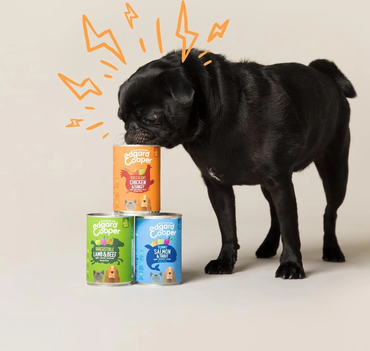 Edgard & Cooper Kip & Kalkoen Blik - Voor Volwassen Honden - Hondenvoer - 12 X 400g - Afbeelding 5