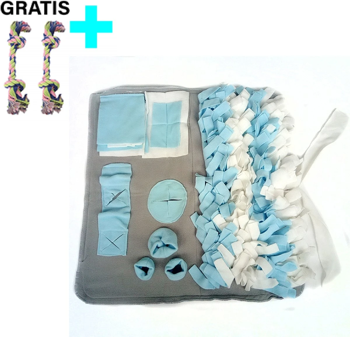 Snuffelmat - Snuffelmat Hond - Denkspelletjes Voor Honden - GRATIS 2 Trektouwen - Snuffelmatten - Snuffelmat Voor Honden - Afbeelding 6