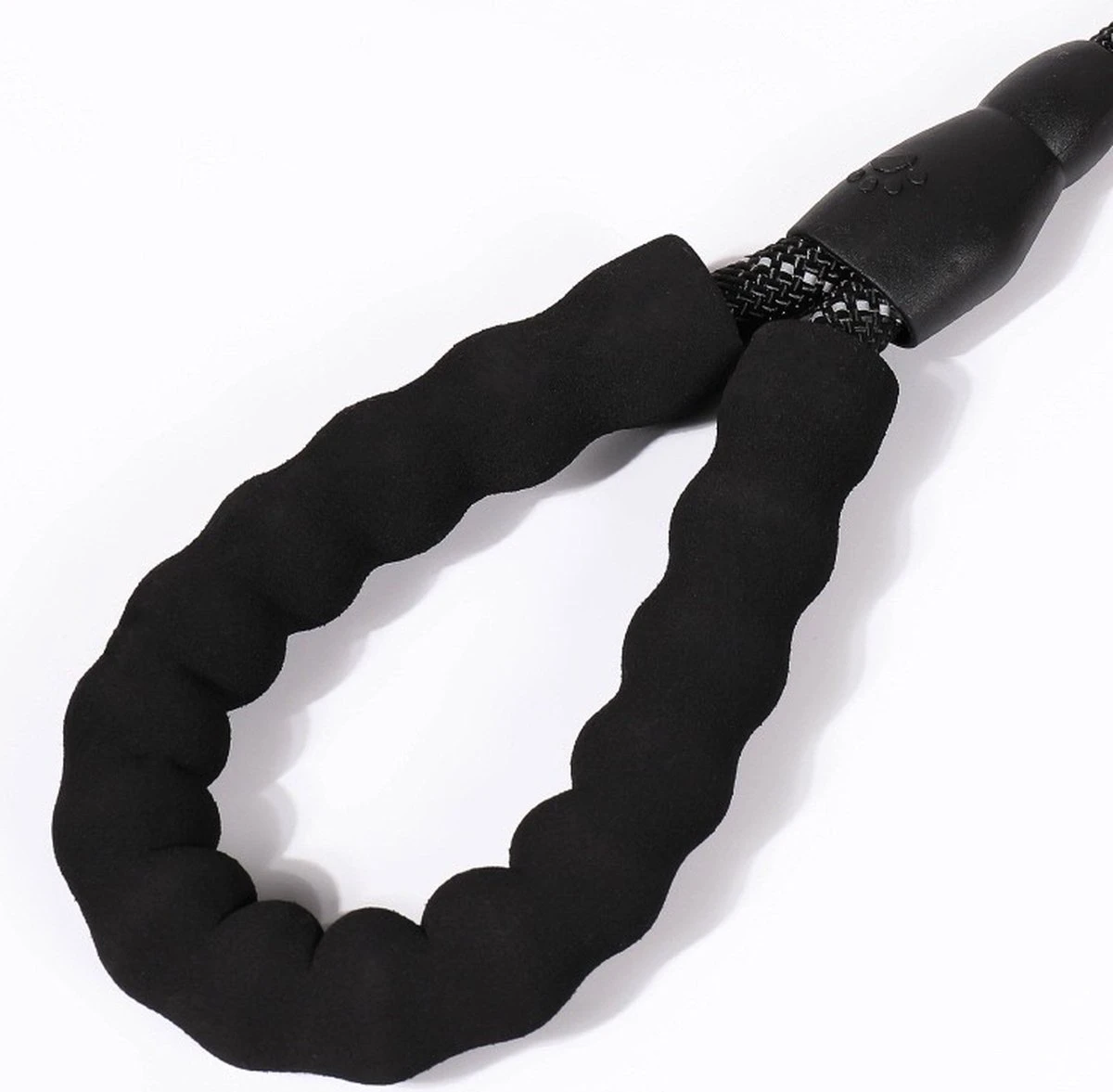 Nixnix - Honden Riem - 1,7cm - Zwart - 1,2cm Dik - Sliplijn - Nylon - Hondenriem - Verstelbaar - Jachtlijn Met Stop - Leiband - Afbeelding 3