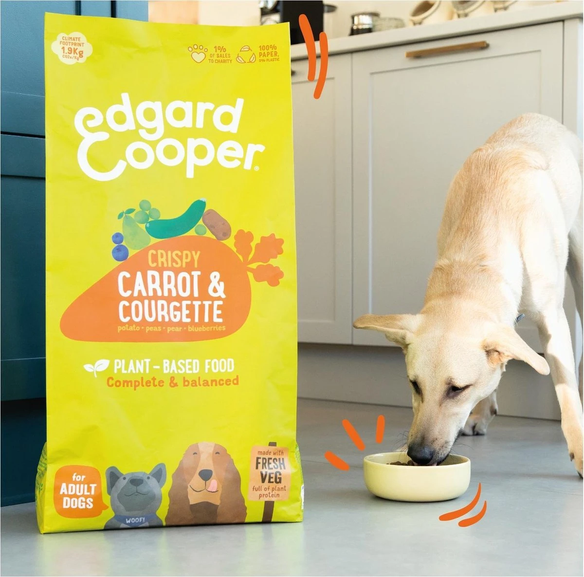 Edgard&Cooper Plantbased Adult Wortel&Courgette - Hondenvoer - 7 Kg - Afbeelding 2