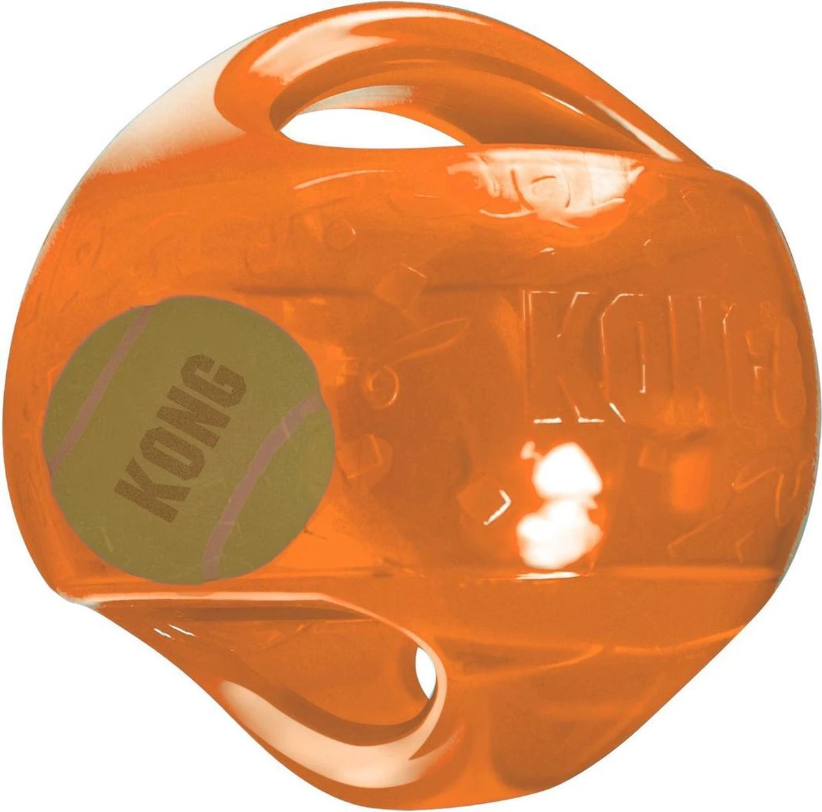 Kong Jumbler Ball - Assorti Hondenspeelgoed - L/XL - Ø18 Cm - Afbeelding 3