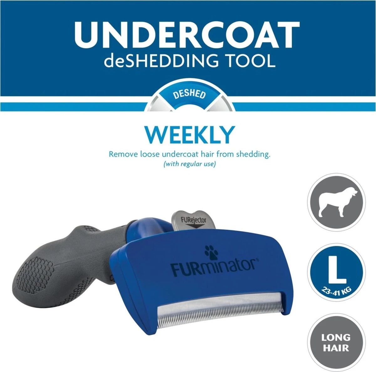 Furminator Deshedding Dog Undercoat L Long Hair - Afbeelding 9