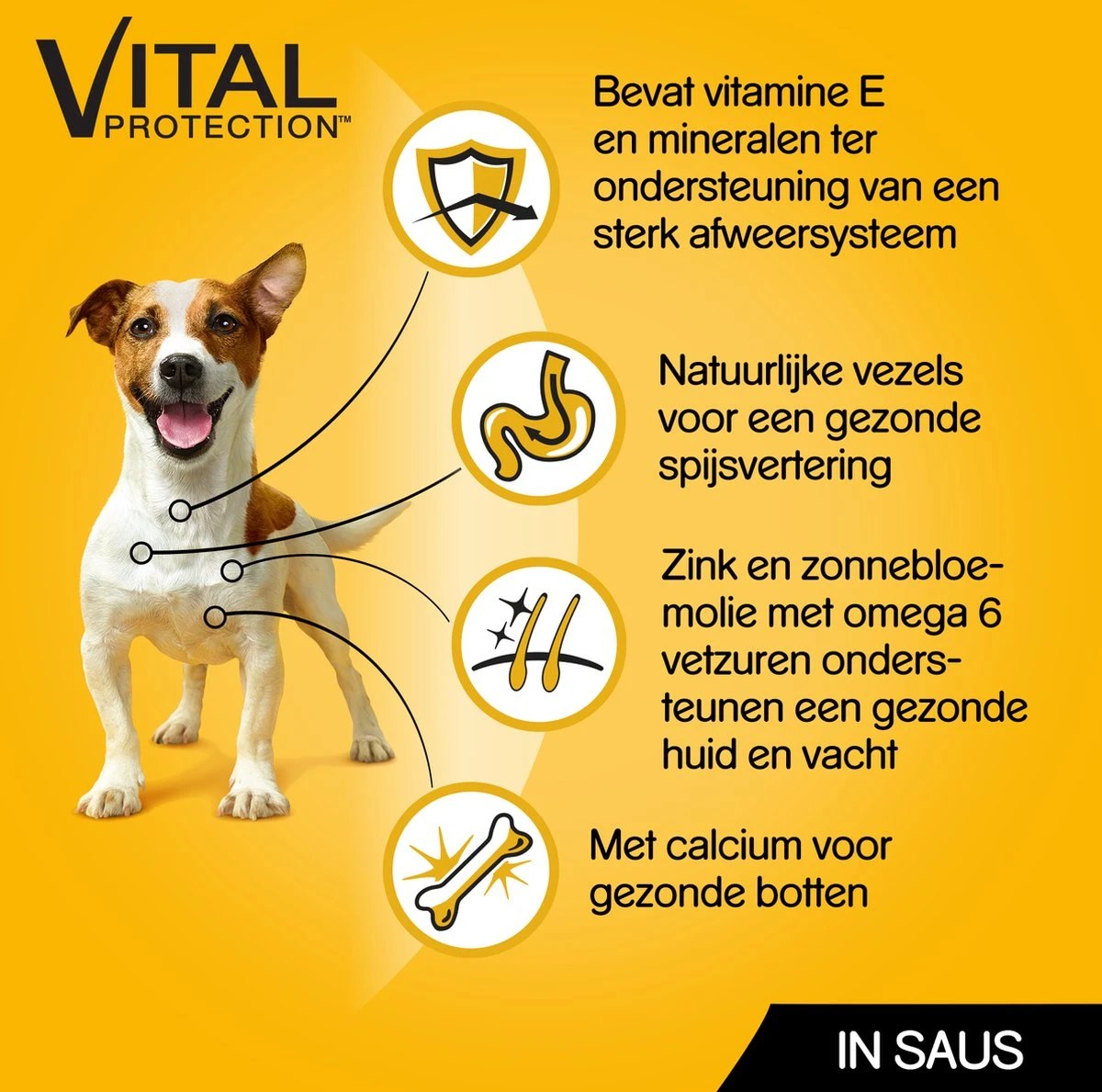 Pedigree Adult In Saus Honden Natvoer - Vier Verschillende Smaken - 80 X 100 Gr - Afbeelding 5