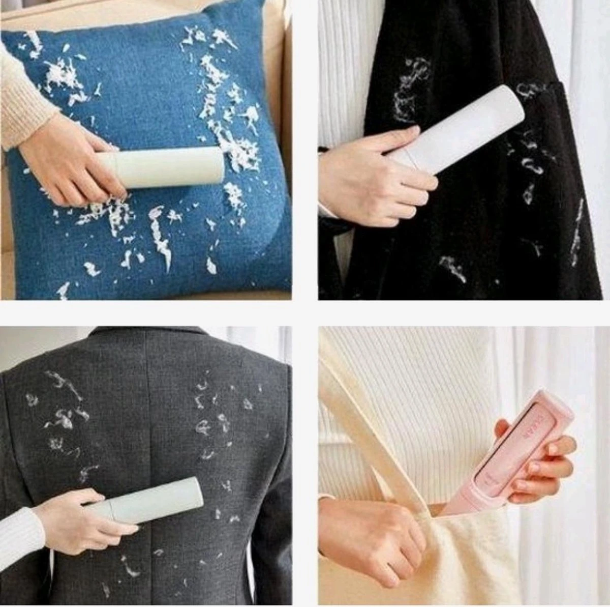 Merkloos Huisdierhaar Verwijderaar Met Kledingborstel - Pluizen En Haren Verwijderaar - Kleding Borstel & Roller - Hondenhaar En Kattenhaar - Pluizenverwijderaar - Afbeelding 2