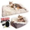 Reayou Kattenmand - Kattenkussen - Kattenbed Hondenkussen - Hondenmand - Grijs- 51 X 61 Cm