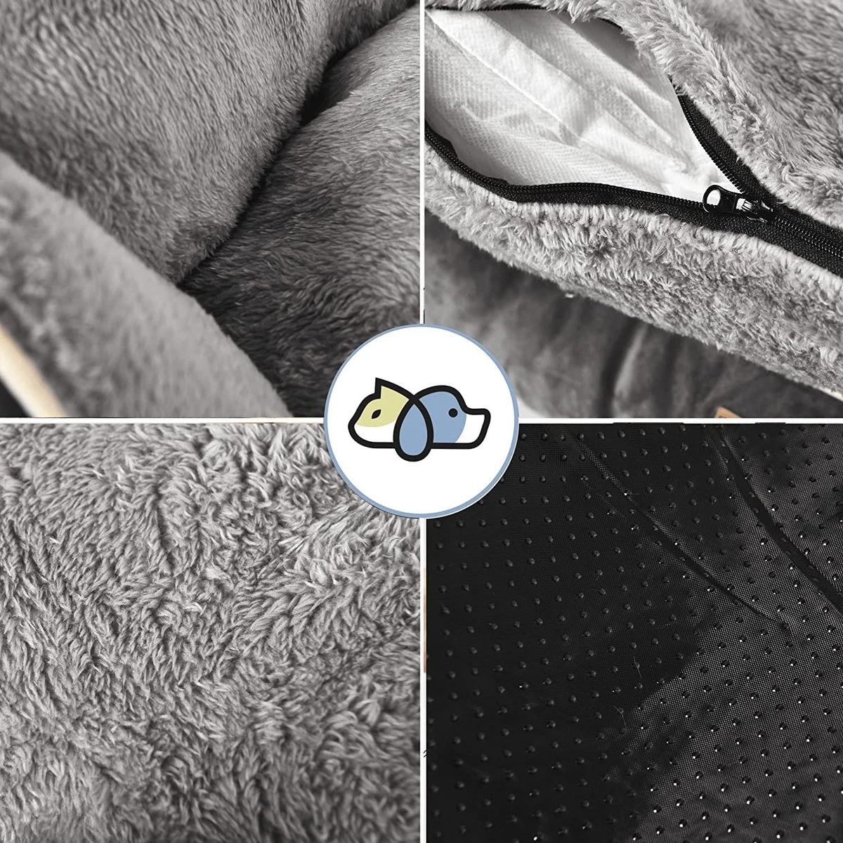 Bella & Balu Hondenbed - Verschillende Maten Voor Kleine, Middelgrote En Grote Honden | XS | Hondenbank Inclusief Verwijderbaar Honden Kussen - Pluizig, Warm, Wasbaar, Gewatteerd - Afbeelding 3