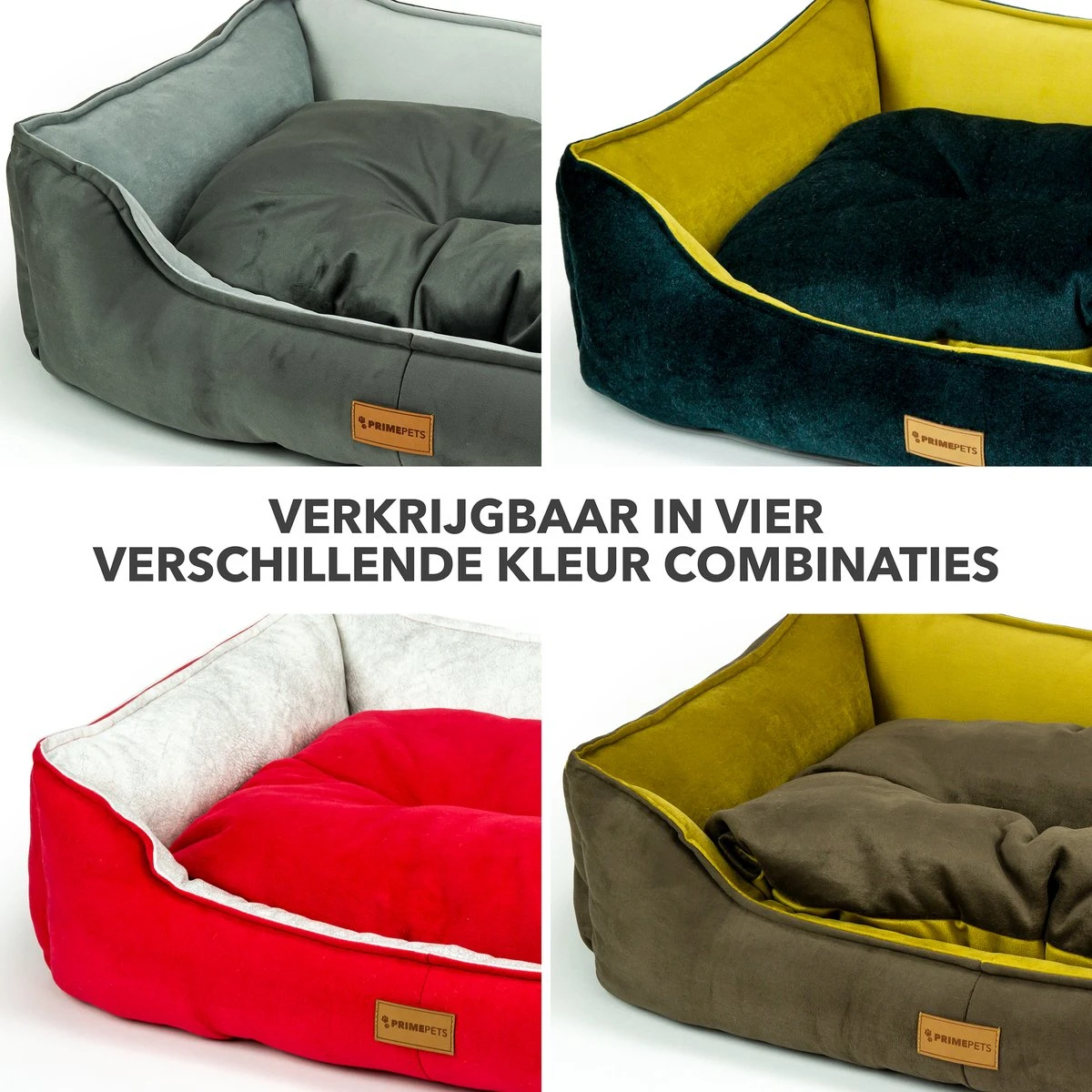 Primeplus Grote Hondenmand XL - Grijs - 100x80x20 CM - Orthopedische Hondenmanden - Hondenkussen - Afbeelding 3