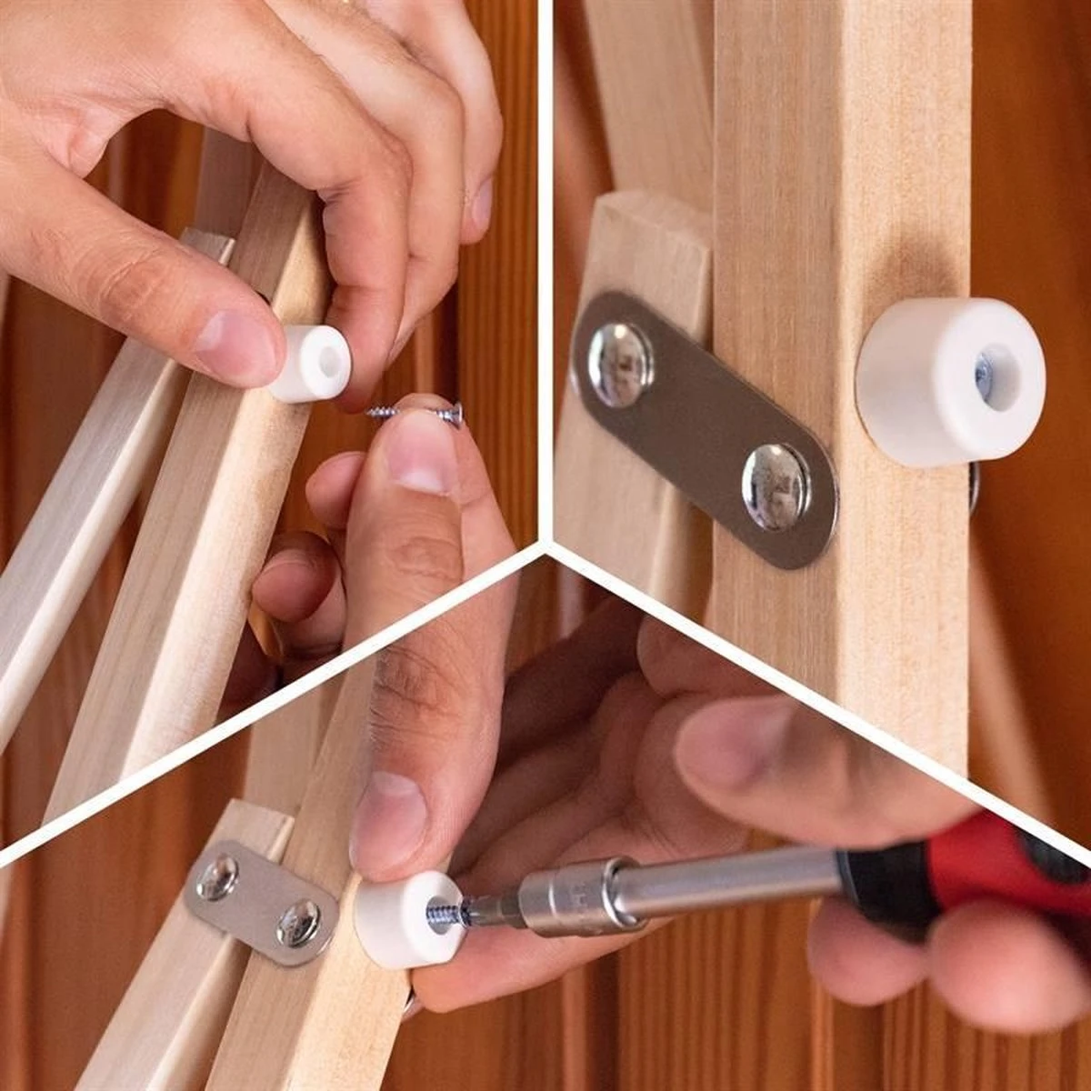 Merkloos PressFix Deurhekje Uitklapbaahekje 65-104cm - Afbeelding 6