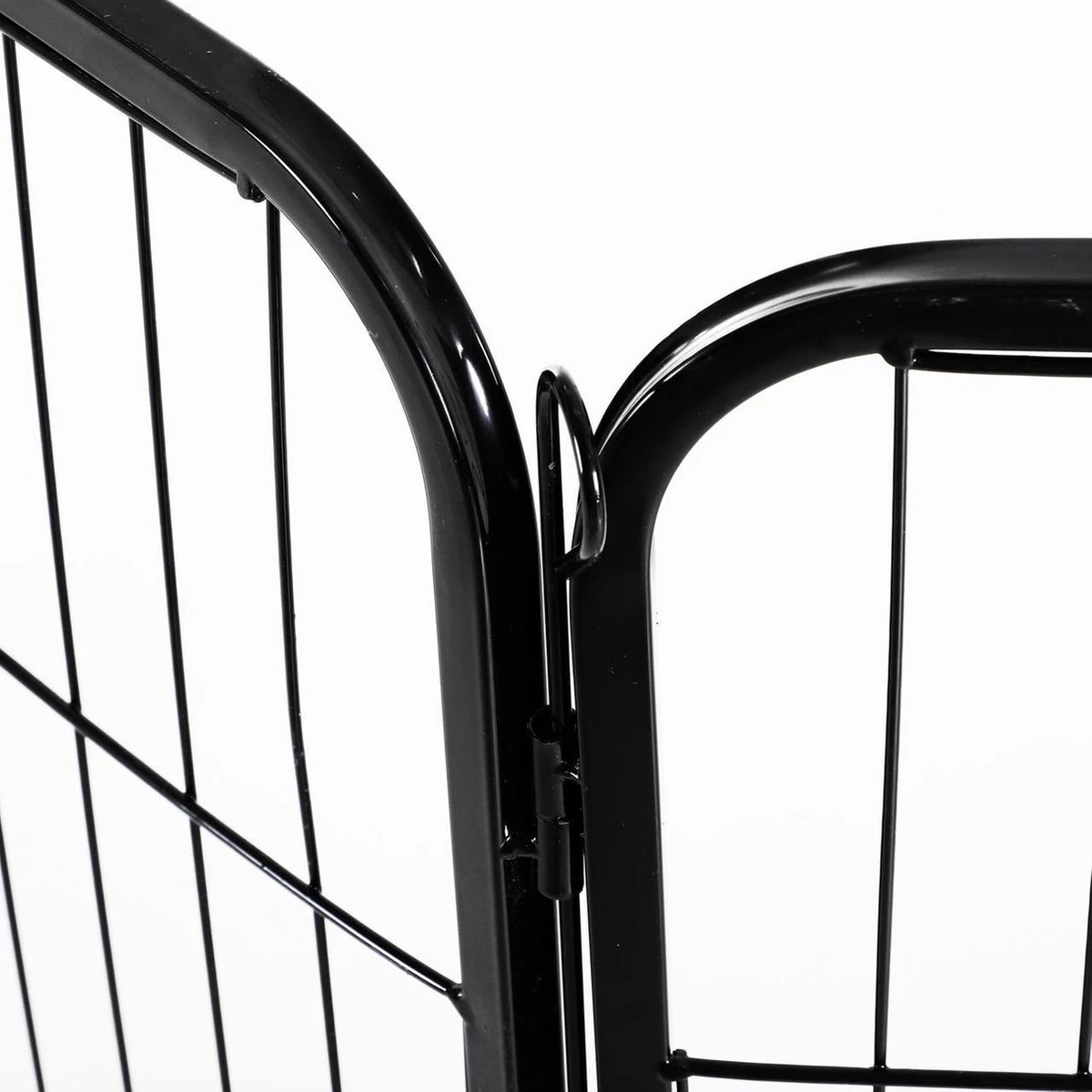 Merkloos Hondenren - Puppyren - Hondenkennel - 8 Kennelpanelen - Staal - 80 Cm Hoog - 640 Cm Omtrek - Uitbreidbaar - Afbeelding 8