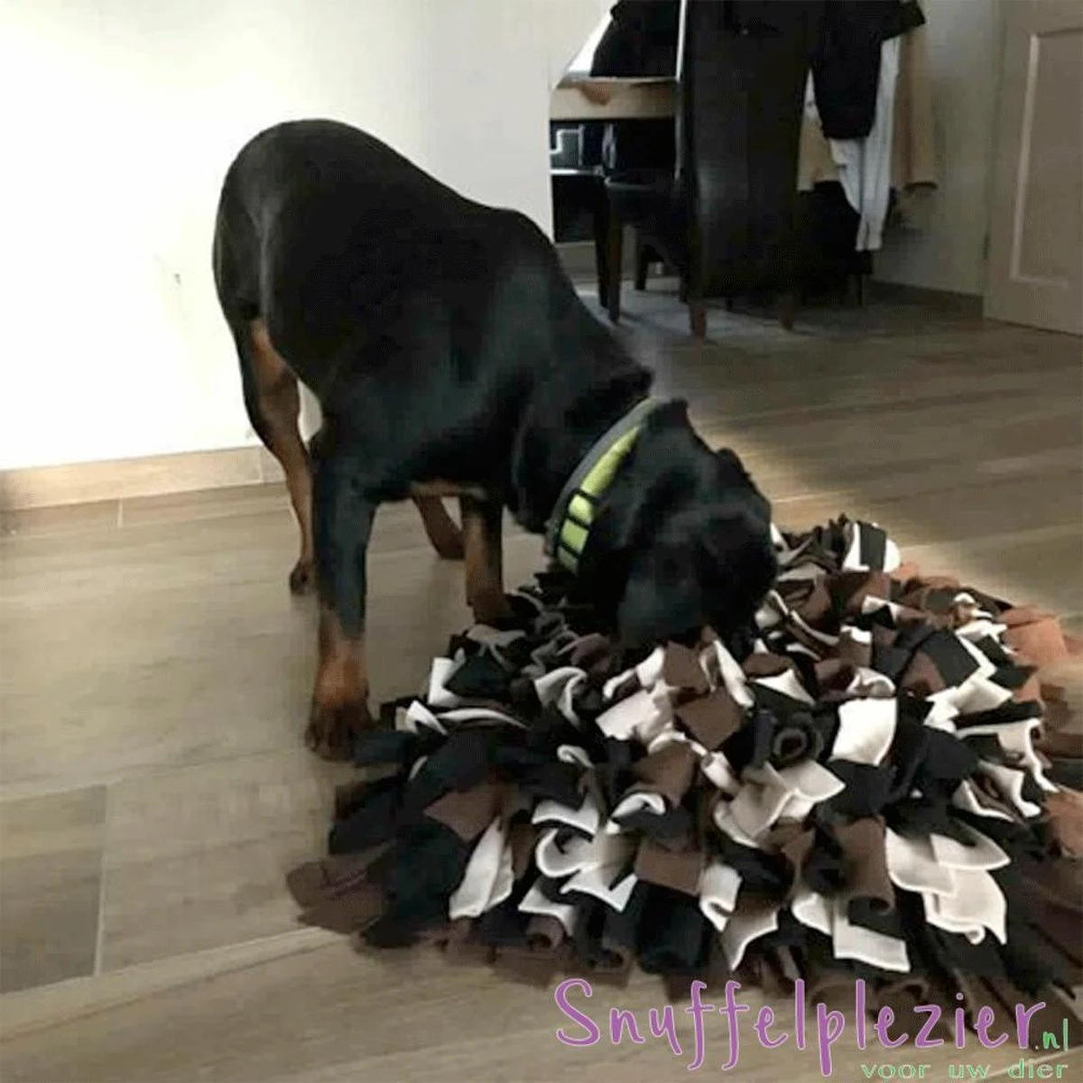 Snuffelplezier - Snuffelkussen Maat L Bruin/Zwart/Crème