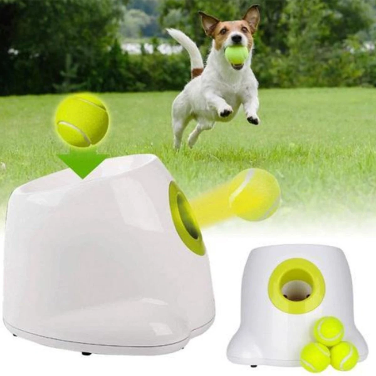 LARMA Automatische Ballenwerper Hond - Ballenschieter Hond - Hondenspeelgoed - Honden Speelgoed Intelligentie - Inclusief 3 Tennisballen - Afbeelding 5