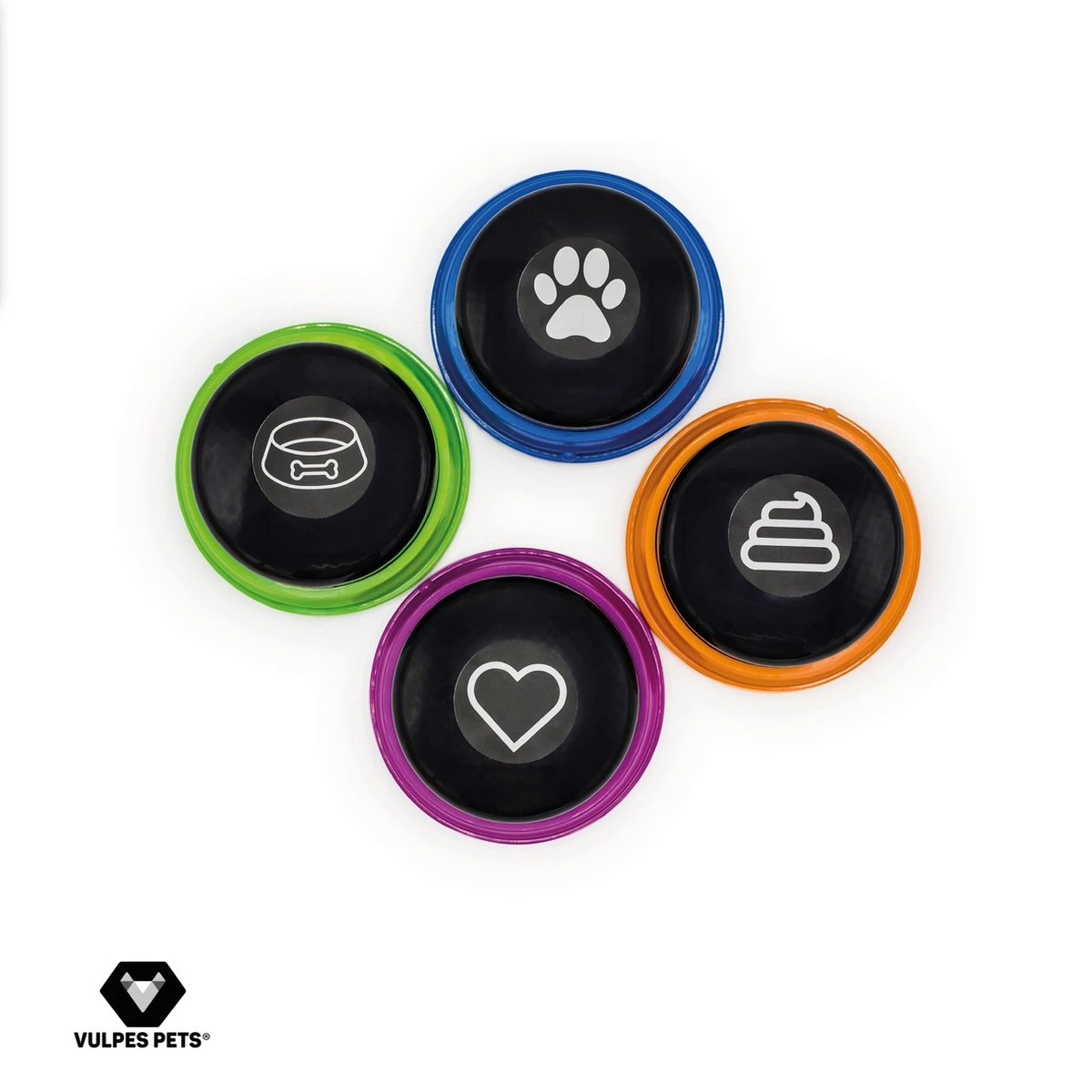 Vulpes Pets® PRO Praatknop Voor Honden Met Speelmat - Dogbuttons - Laat Uw Huisdier Spreken - Hondenspeelgoed - Honden Training - Inclusief E-Book En Speelmat - Afbeelding 9