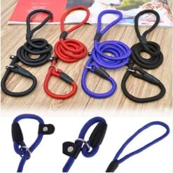 Merkloos Cesar Millan Sliplijn Met Stop - Hondenriem - Rood - 130 Cm