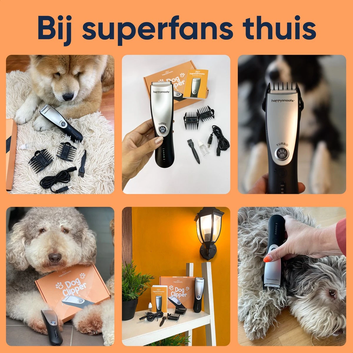Happysnoots Hondentondeuse Draadloos Voor Dikke Vacht - Tondeuse Hond & Kat - Hondentrimmer - Professioneel Dieren Tondeuse - Afbeelding 11