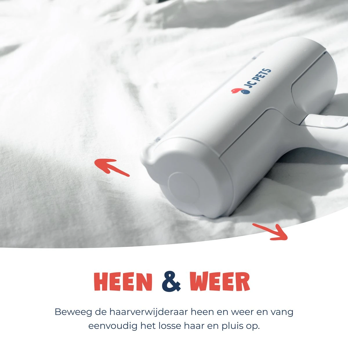 JC Pets Premium Pluizenborstel - Huisdierhaar Verwijderaar – Pluizenverwijderaar – Honden En Kattenhaar Verwijderaar - Ontpluizer - Pluizenroller - Afbeelding 2