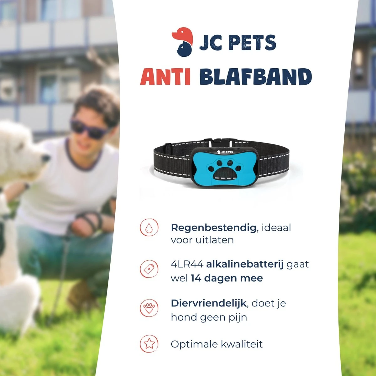 Anti Blafband - Blafband Voor Honden - Anti Blaf Apparaat - Blafband - Diervriendelijk & Zonder Schok - Afbeelding 2