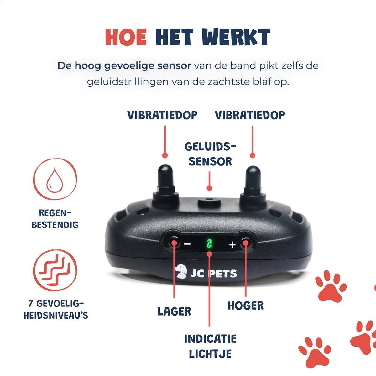 Anti Blafband - Blafband Voor Honden - Anti Blaf Apparaat - Blafband - Diervriendelijk & Zonder Schok - Afbeelding 10