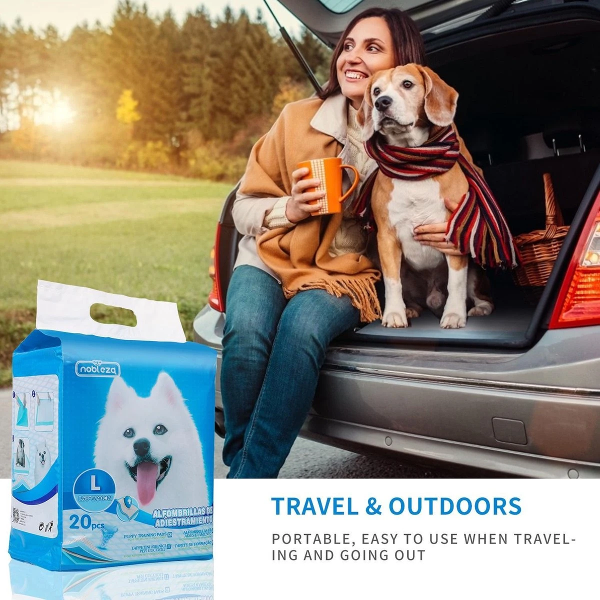 Nobleza 48LXE - Puppy Training Pads - 60 X 90 Cm - Zindelijkheidstraining - 120 Stuks - Afbeelding 7