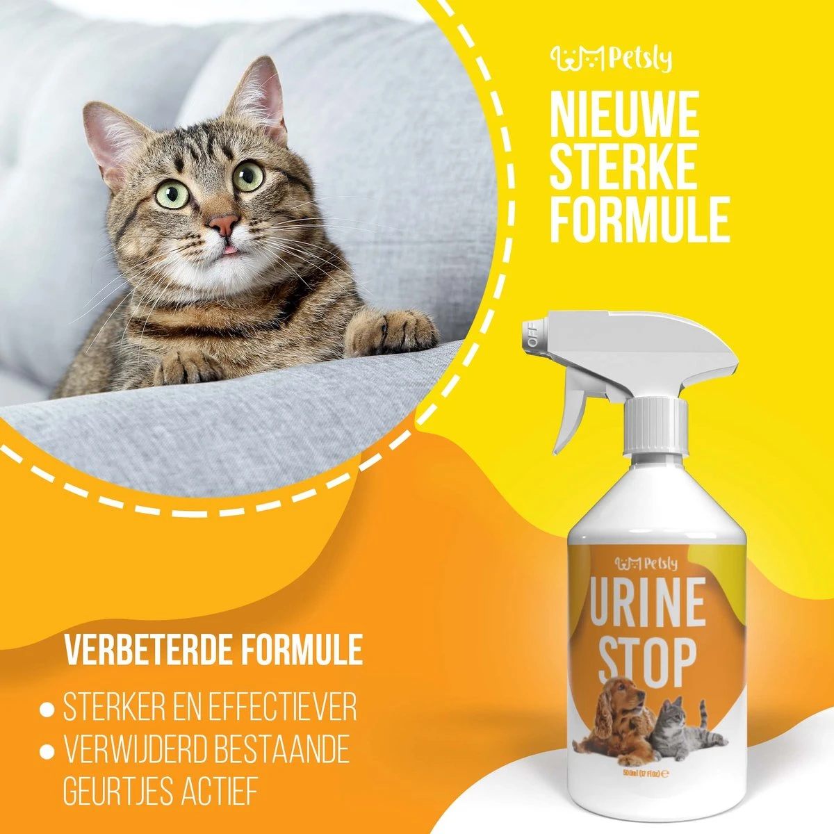 Petsly Urine Stop Spray - Dierentoilet - Voor Zindelijkheid Training, Puppytraining. Voorkomt Markeren - 500ml - Afbeelding 5