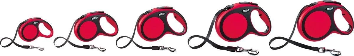 Flexi New Comfort Tape - Hondenriem - Rood - L - 5 M - Afbeelding 3