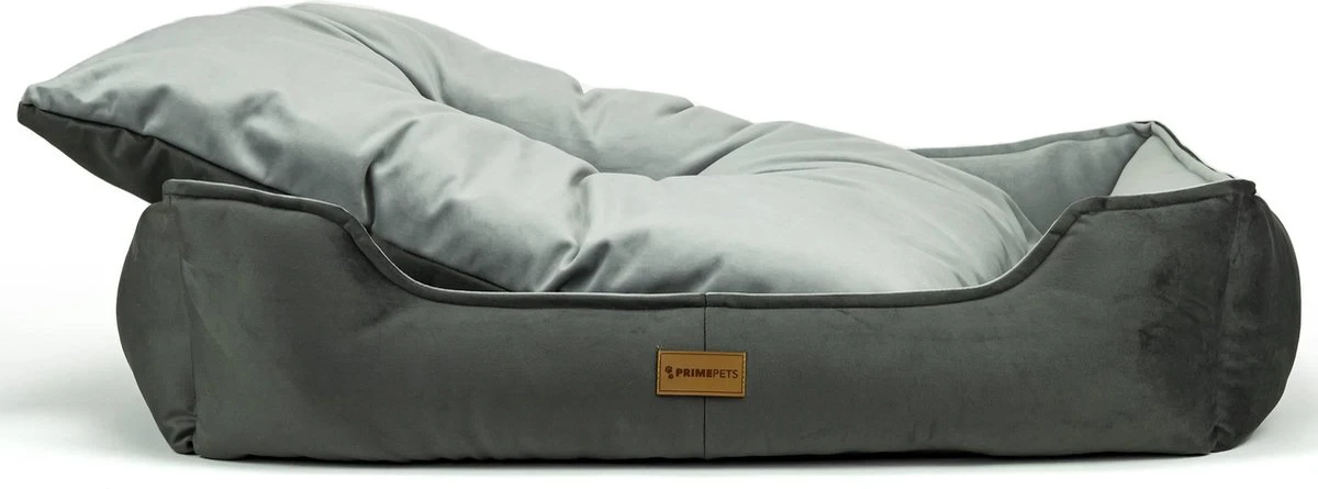 Primeplus Grote Hondenmand XL - Grijs - 100x80x20 CM - Orthopedische Hondenmanden - Hondenkussen - Afbeelding 2