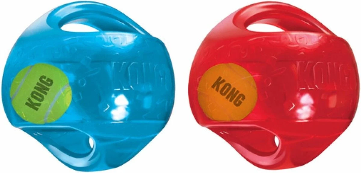 Kong Jumbler Ball - Assorti Hondenspeelgoed - L/XL - Ø18 Cm