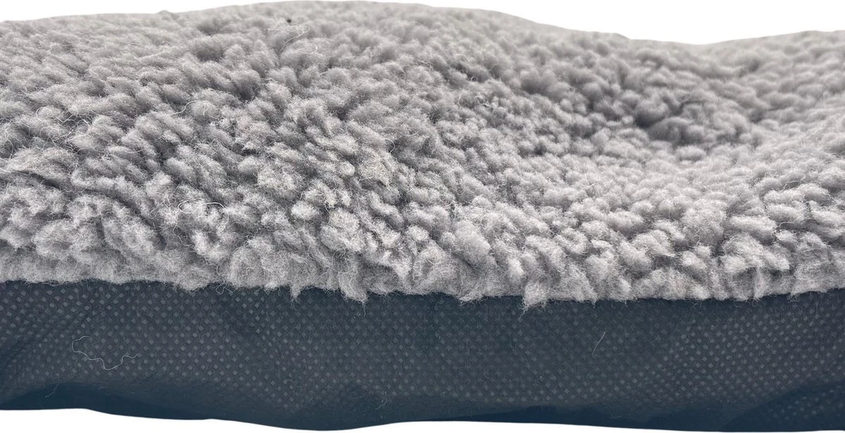 Pochon Pet - Hondenkussen 80 X 50 Cm - Donkergrijs - Pluche - XL - Afbeelding 2