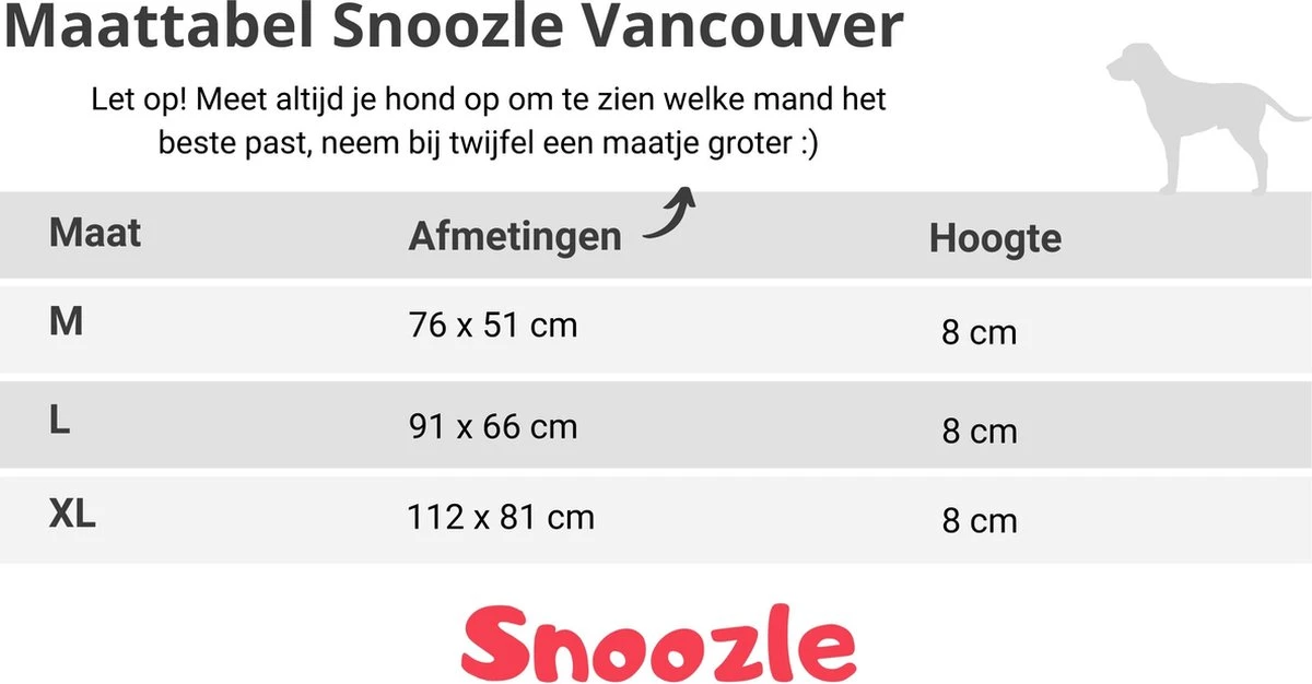 Snoozle Orthopedische Hondenmand - Zacht En Luxe Hondenkussen - Hondenbed - Wasbaar - Hondenmanden - M - 76cm - Grijs - Afbeelding 3