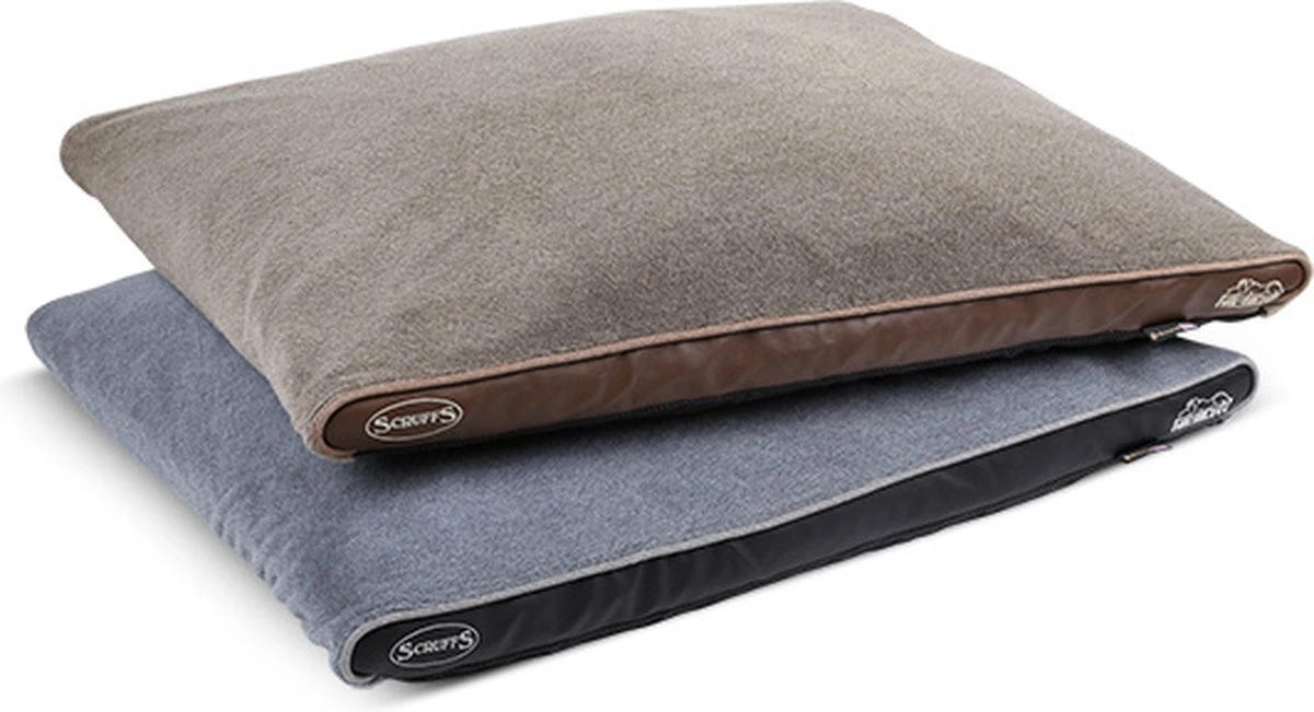 Scruffs Chateau - Hondenbed Orthopedisch Met Memory Foam Voor Extra Steun Voor Rug En Gewrichten - Grijs & Bruin Maat M/L - Kleur: Grijs, Maat: Medium - Afbeelding 3