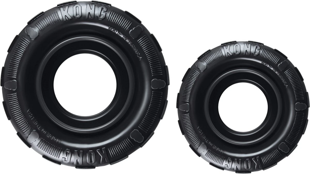 Kong Traxx Hondenspeelgoed - Rubber - M/L- Zwart - Afbeelding 9