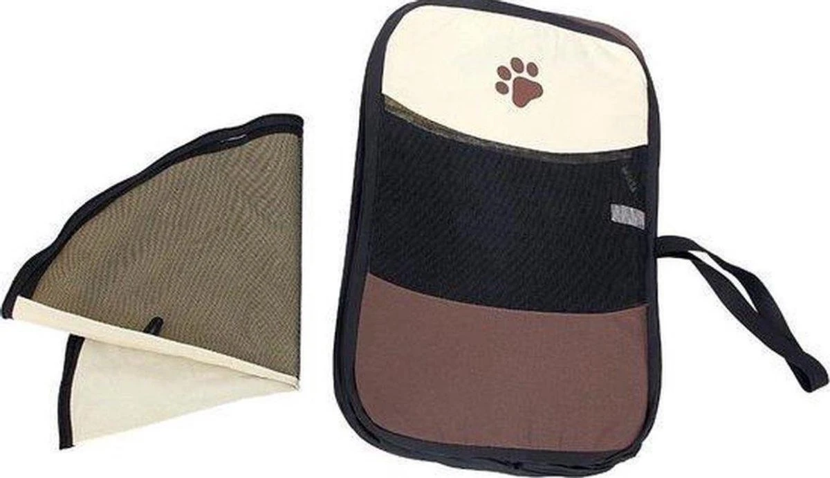 Opvouwbare Puppyren Bruin 90x90x60cm - Puppytent - Dogs&Co - Afbeelding 2