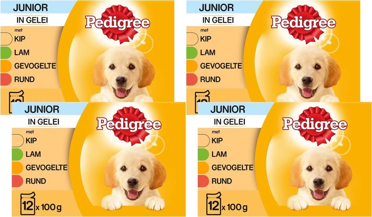 Pedigree Pouch Junior Multipack - Hondenvoer - 4 X 12x100 G - Afbeelding 3